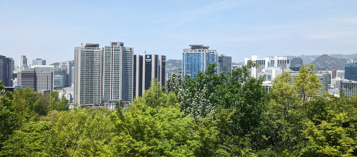 Una foto di Seoul dal parco Namsan